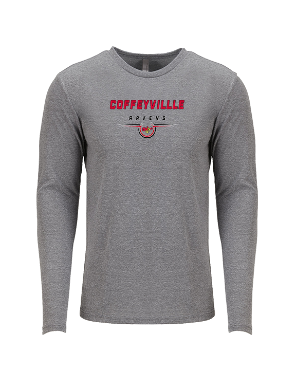 Coffeyville CC Football Design - Tri-Blend Long Sleeve