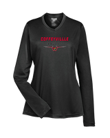 Coffeyville CC Football Design - Womens Performance Longsleeve