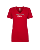 Coffeyville CC Football Laces - Womens Vneck