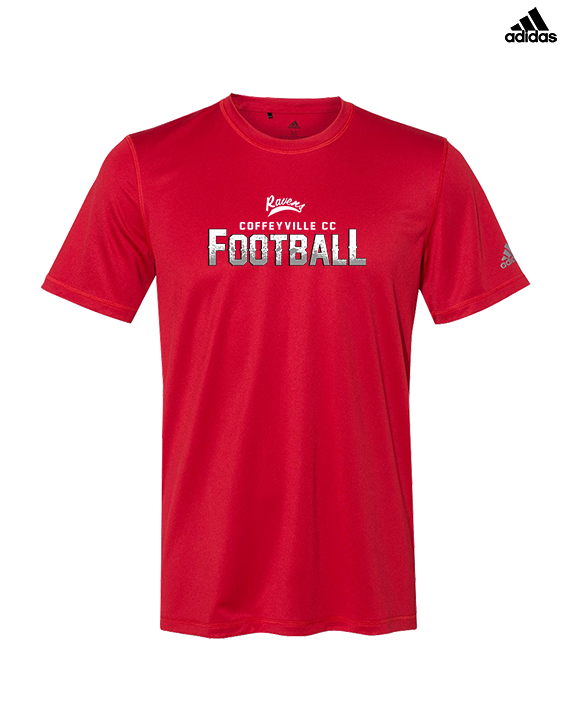 Coffeyville CC Football Logo Football - Mens Adidas Performance Shirt