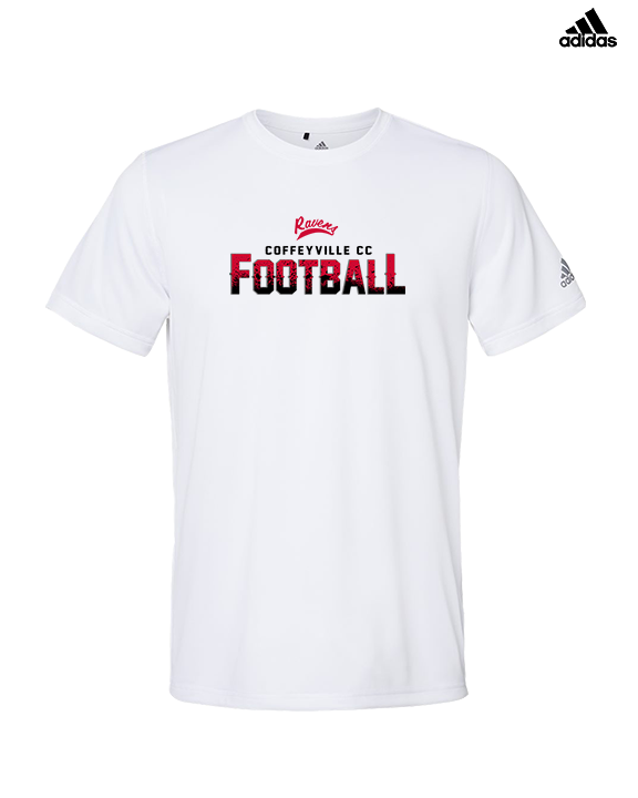 Coffeyville CC Football Logo Football - Mens Adidas Performance Shirt