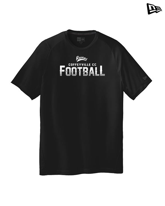 Coffeyville CC Football Logo Football - New Era Performance Shirt
