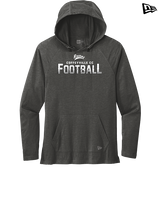 Coffeyville CC Football Logo Football - New Era Tri-Blend Hoodie