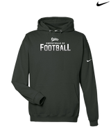 Coffeyville CC Football Logo Football - Nike Club Fleece Hoodie