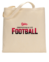 Coffeyville CC Football Logo Football - Tote