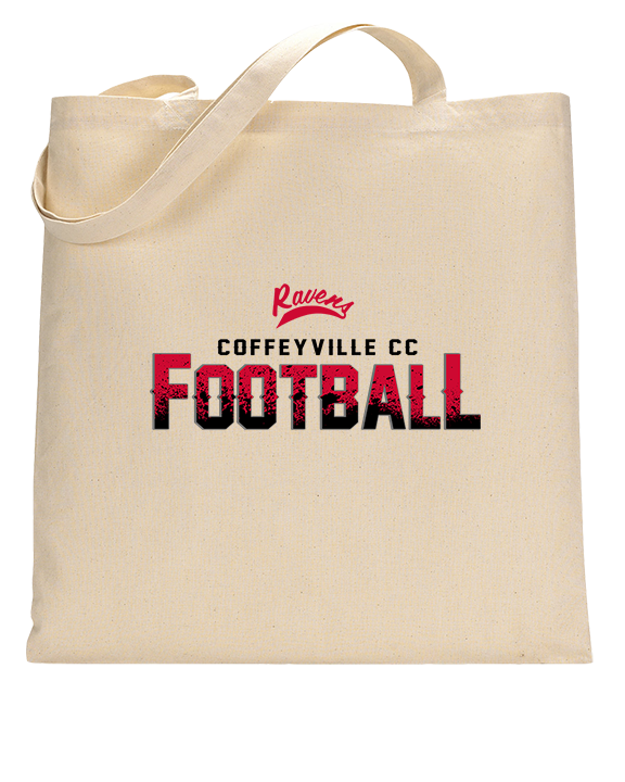 Coffeyville CC Football Logo Football - Tote