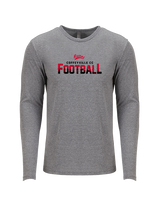 Coffeyville CC Football Logo Football - Tri-Blend Long Sleeve