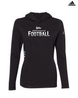 Coffeyville CC Football Logo Football - Womens Adidas Hoodie
