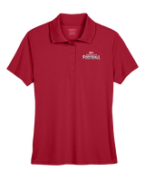 Coffeyville CC Football Logo Football - Womens Polo
