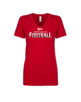 Coffeyville CC Football Logo Football - Womens Vneck