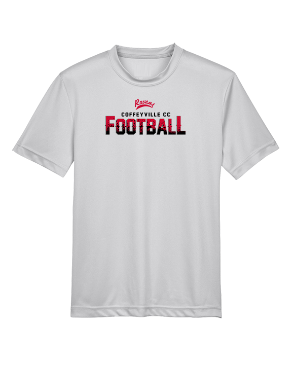 Coffeyville CC Football Logo Football - Youth Performance Shirt