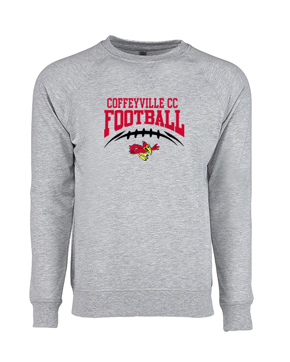 Coffeyville CC Football School Football - Crewneck Sweatshirt