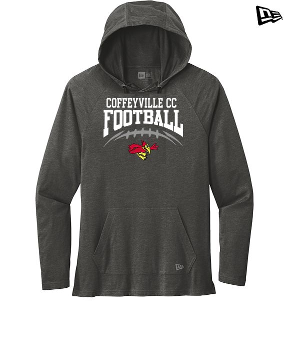 Coffeyville CC Football School Football - New Era Tri-Blend Hoodie