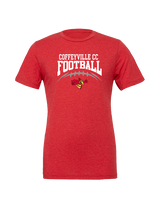 Coffeyville CC Football School Football - Tri-Blend Shirt