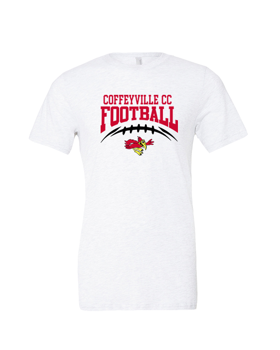 Coffeyville CC Football School Football - Tri-Blend Shirt