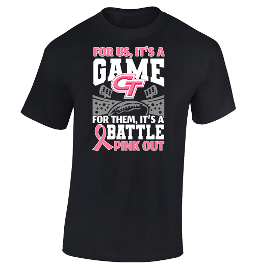 Colony For Us Its A Game - Breast Cancer Awareness Cotton T-Shirt