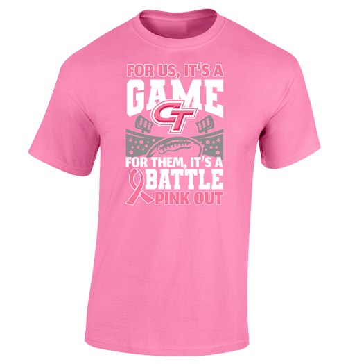 Colony For Us Its A Game - Breast Cancer Awareness Cotton T-Shirt