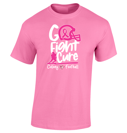 Colony Go Fight - Breast Cancer Awareness Cotton T-Shirt