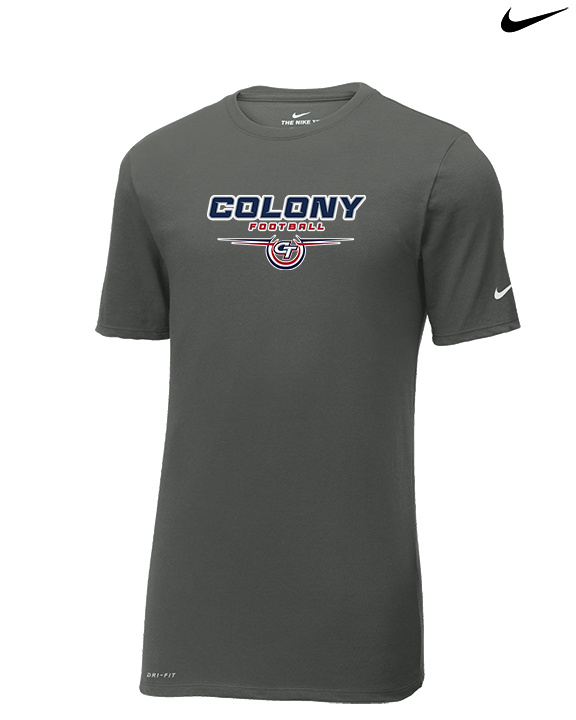 Colony HS Football Design - Mens Nike Cotton Poly Tee
