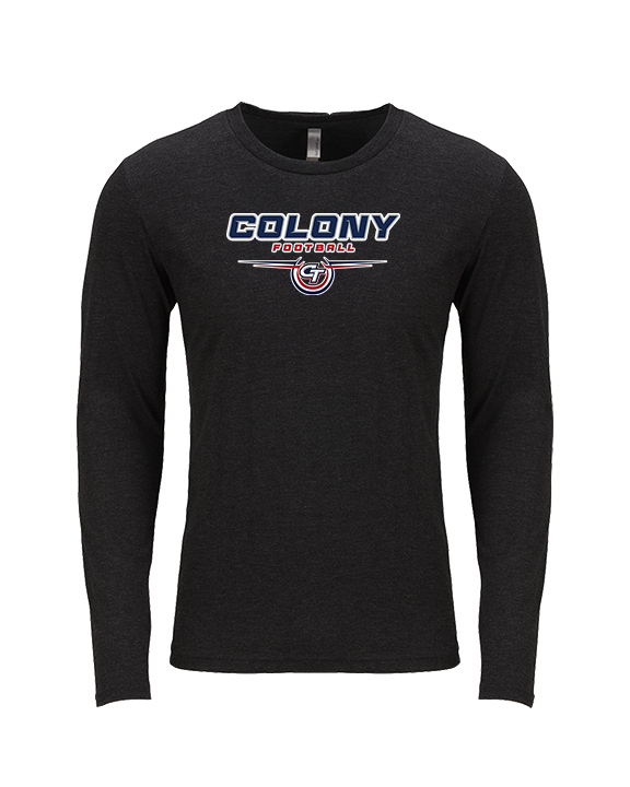 Colony HS Football Design - Tri-Blend Long Sleeve