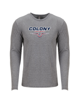 Colony HS Football Design - Tri-Blend Long Sleeve
