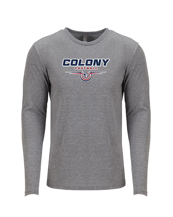 Colony HS Football Design - Tri-Blend Long Sleeve