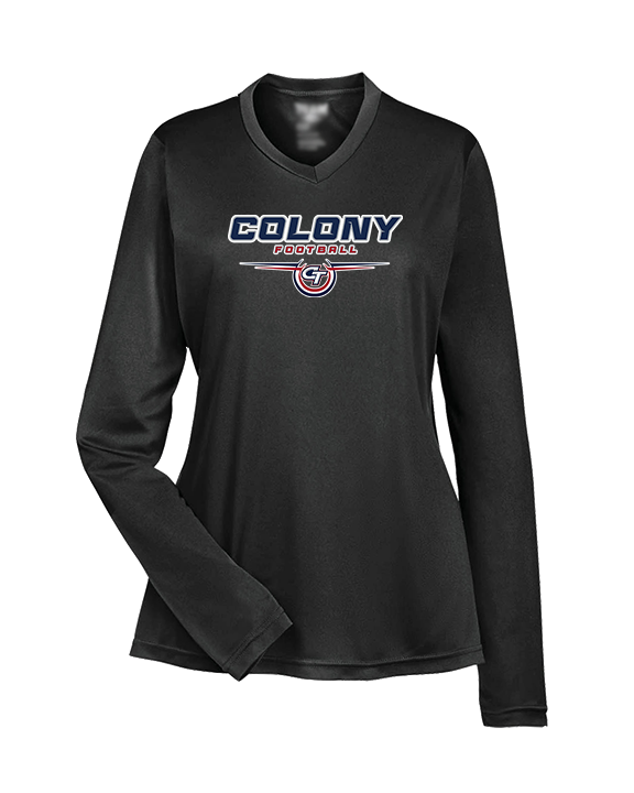 Colony HS Football Design - Womens Performance Longsleeve
