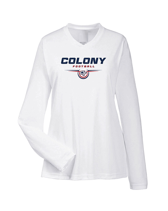 Colony HS Football Design - Womens Performance Longsleeve