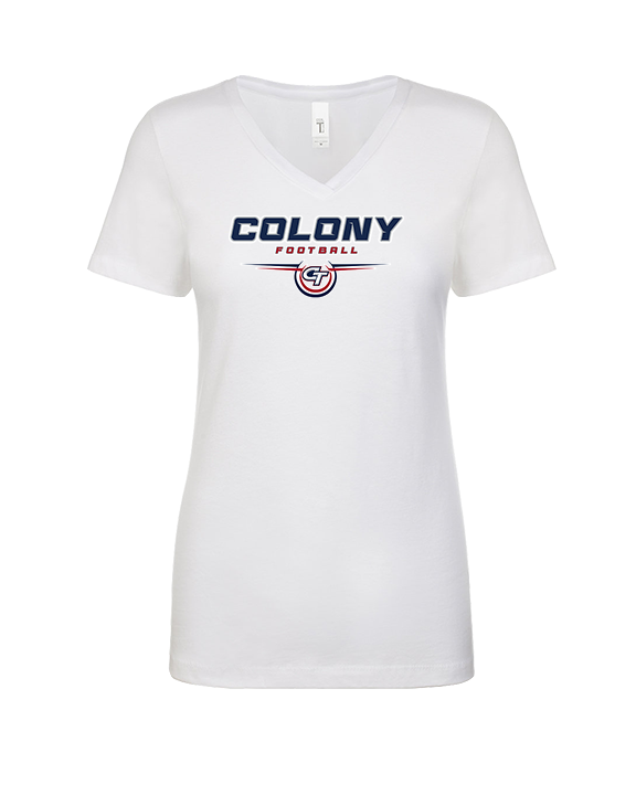 Colony HS Football Design - Womens V-Neck
