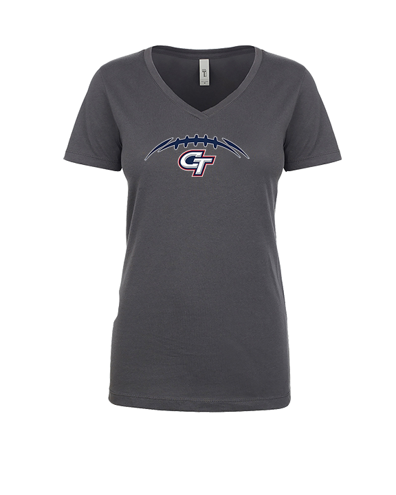 Colony HS Football Laces - Womens Vneck