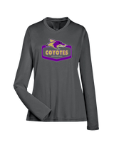 Columbia HS Football Board - Womens Performance Longsleeve