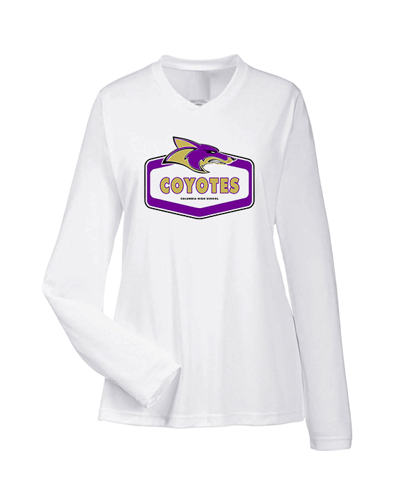 Columbia HS Football Board - Womens Performance Longsleeve
