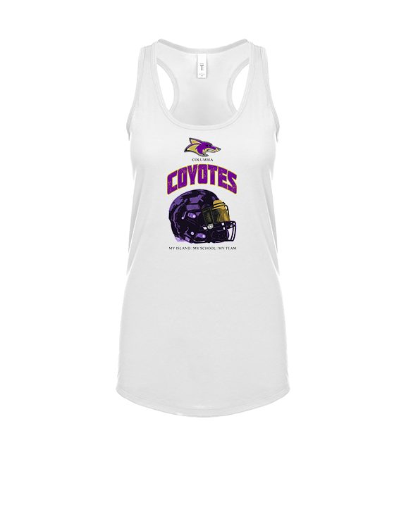 Columbia HS Football Helmet - Womens Tank Top