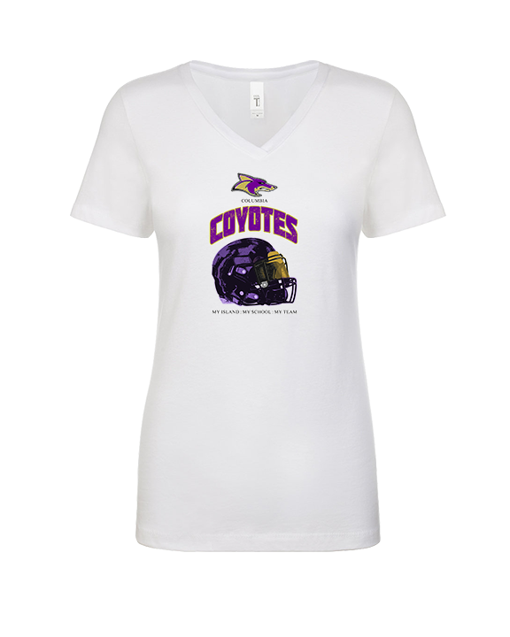 Columbia HS Football Helmet - Womens Vneck