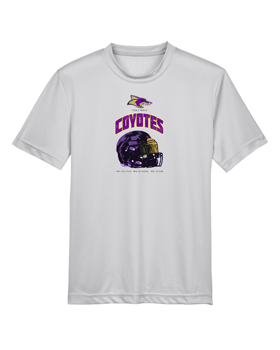 Columbia HS Football Helmet - Youth Performance Shirt