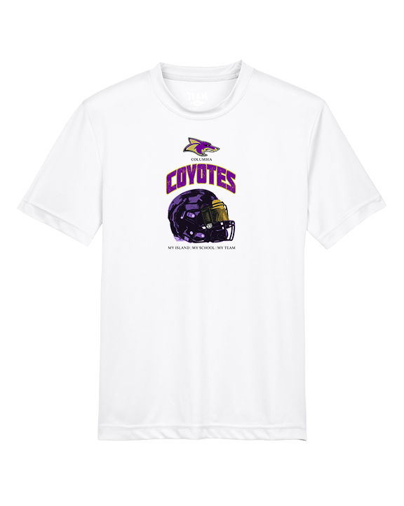 Columbia HS Football Helmet - Youth Performance Shirt