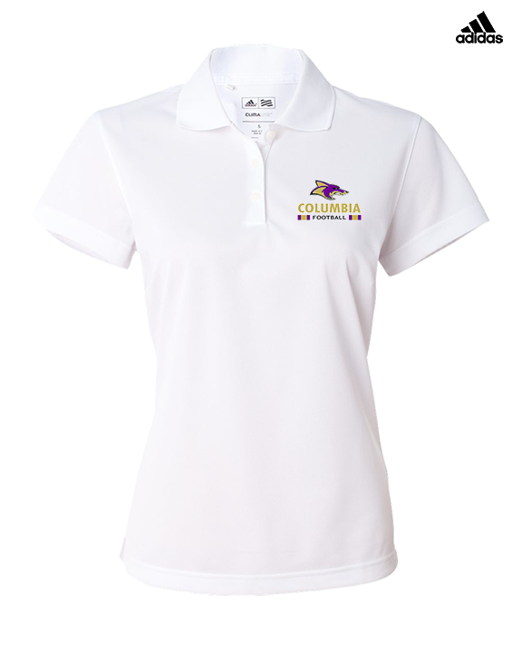 Columbia HS Football Stacked - Adidas Womens Polo