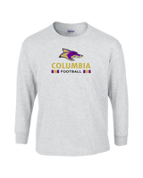Columbia HS Football Stacked - Cotton Longsleeve