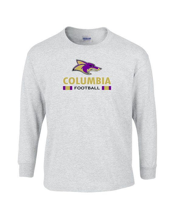 Columbia HS Football Stacked - Cotton Longsleeve