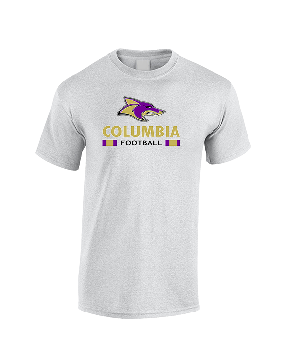 Columbia HS Football Stacked - Cotton T-Shirt