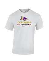 Columbia HS Football Stacked - Cotton T-Shirt