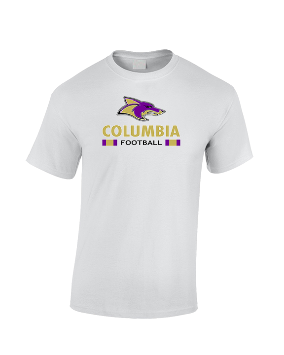 Columbia HS Football Stacked - Cotton T-Shirt