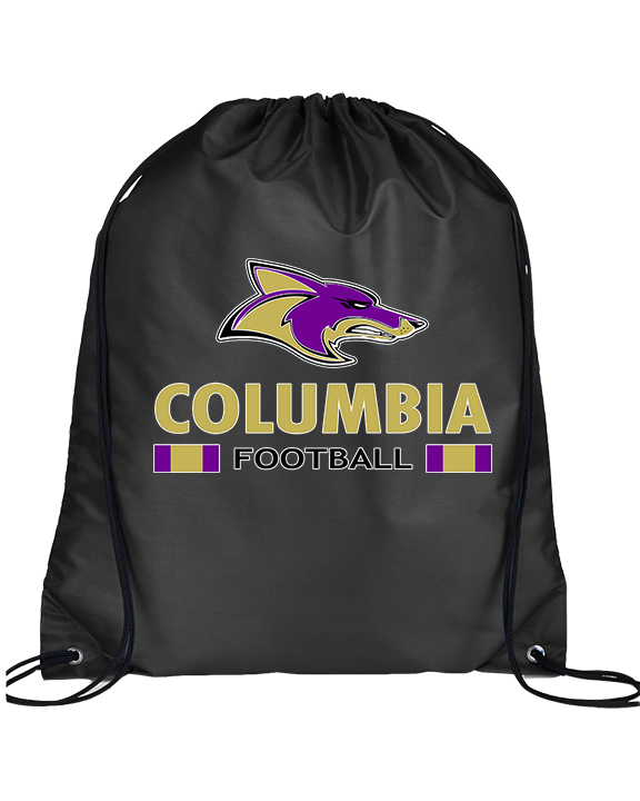 Columbia HS Football Stacked - Drawstring Bag