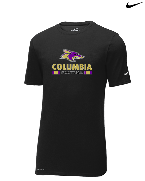 Columbia HS Football Stacked - Mens Nike Cotton Poly Tee