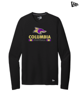 Columbia HS Football Stacked - New Era Performance Long Sleeve