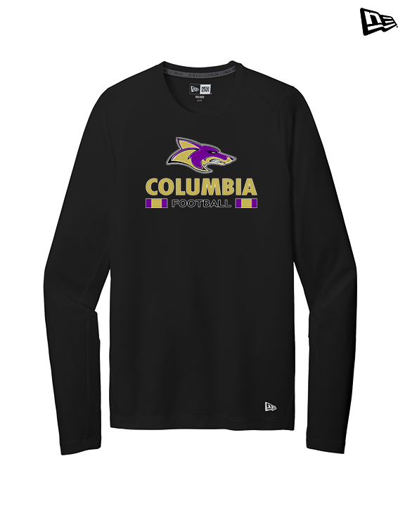 Columbia HS Football Stacked - New Era Performance Long Sleeve