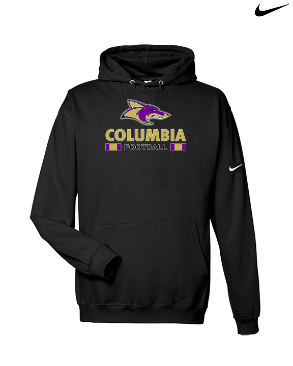 Columbia HS Football Stacked - Nike Club Fleece Hoodie