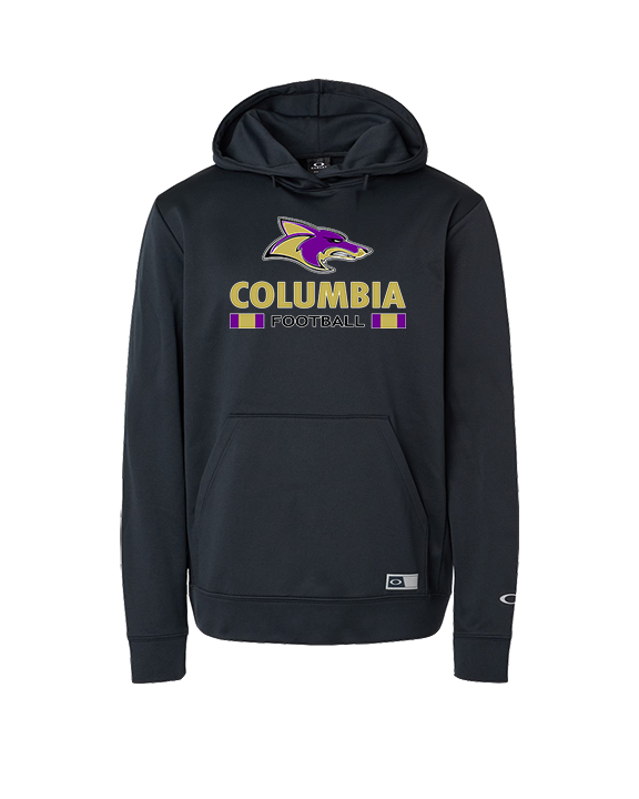 Columbia HS Football Stacked - Oakley Performance Hoodie