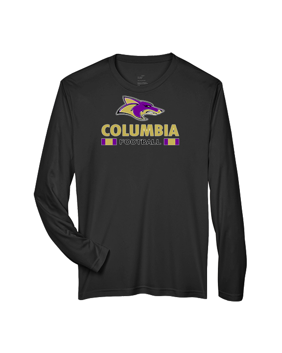 Columbia HS Football Stacked - Performance Longsleeve