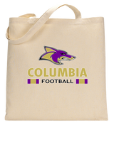 Columbia HS Football Stacked - Tote